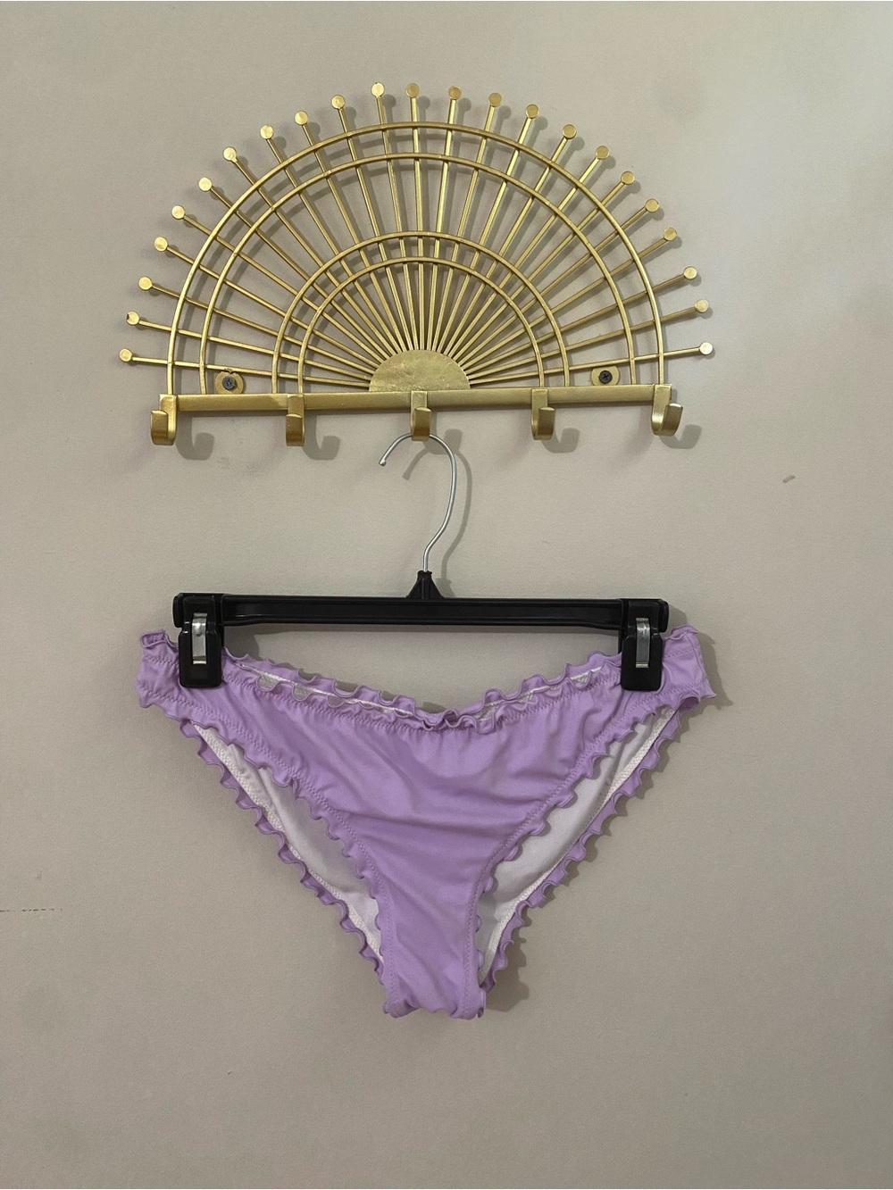 PINK Victoria's Secret Lilac Ruffle Bikini Bottoms